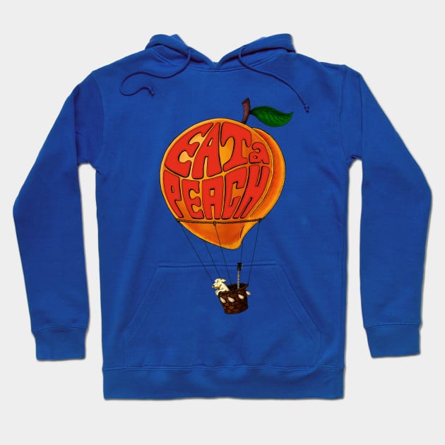 Eat a Peach Hoodie by ogeraldinez